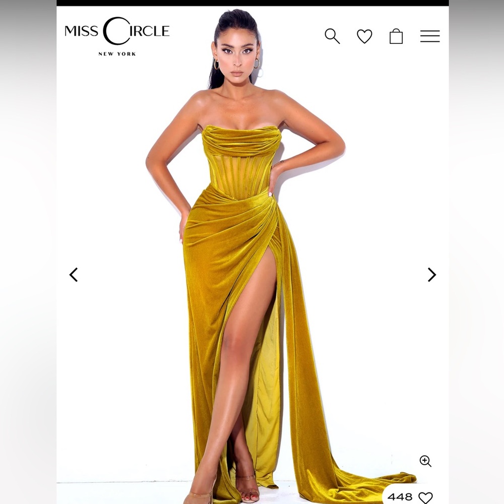 Strapless Gold Dress